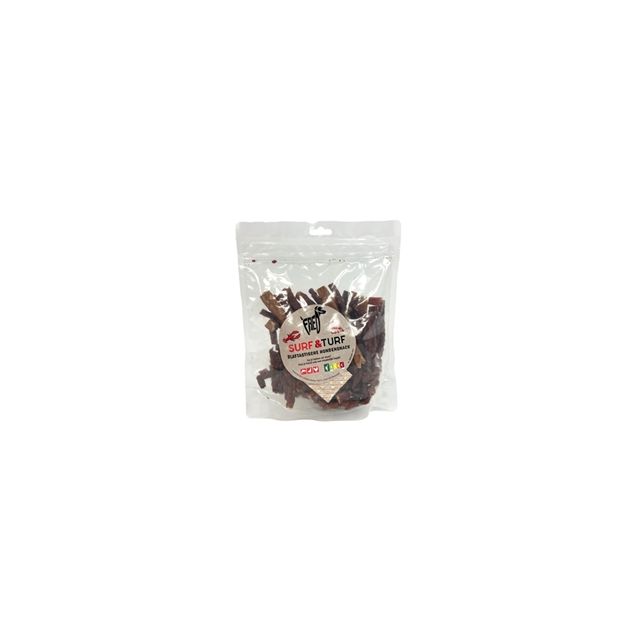 Freds Surf & Turf Blaftaschtische Hondensnacks -400 gram
