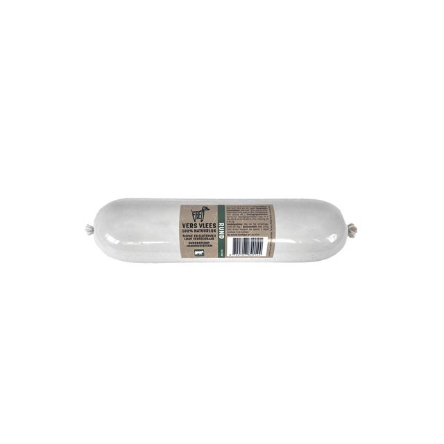Freds Gestoomd Vers Vlees Worst Rund , Tarwe & Glutenvrij -900 gram