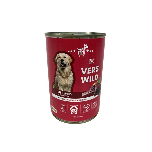 Freds Blik Vers Vlees Wild -400 gram