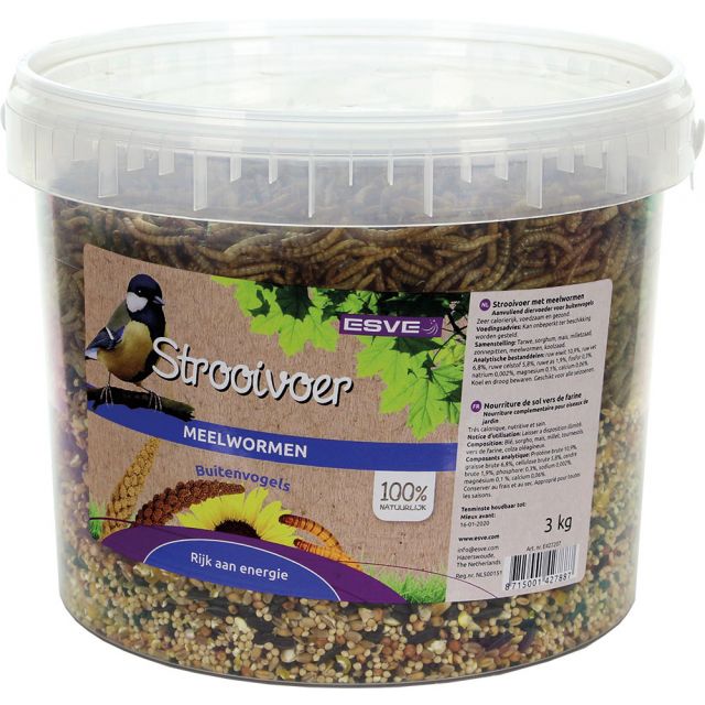 Esve Strooivoer Met Meelwormen - 3 ltr