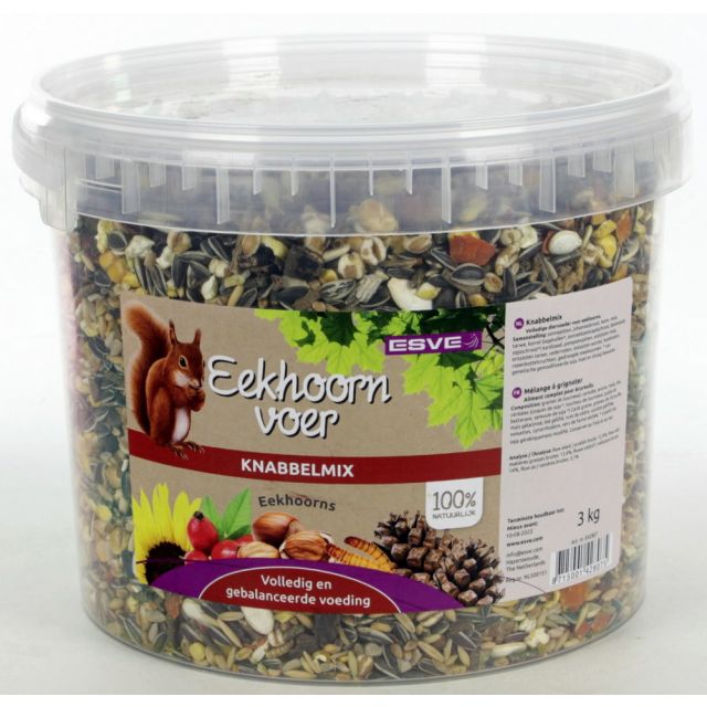 Esve Eekhoornvoer Knabbelmix -3 kg 
