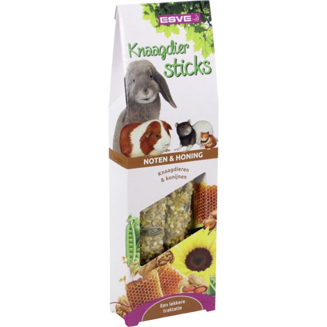 Esve Knaagdiersticks Noten & Honing -2 stuks