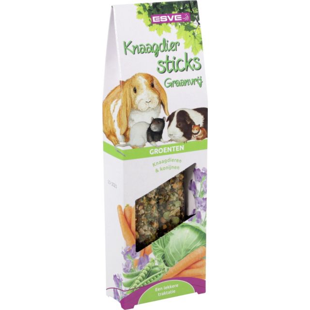 Esve Knaagdiersticks Groenten Graanvrij -2 stuks