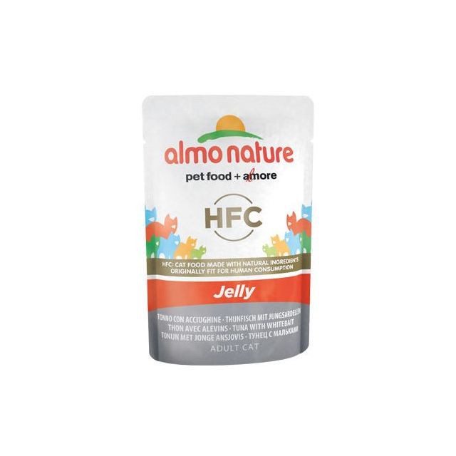 Almo Nature Tonijn & Jonge Ansjovis Jelly -55 gram