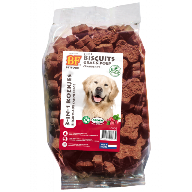Biofood 3 in 1Koekjes Cranberry -500 gram