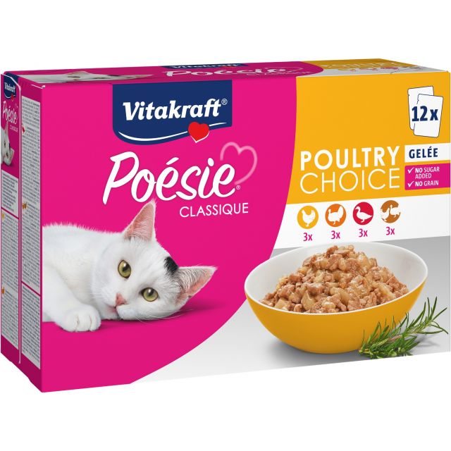 Vitakraft Poesie Classique Multi-Pack Gelei  -12x85 gram