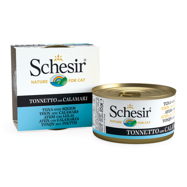 Schesir Cat Jelly Tonijn & inktvis -85 gram
