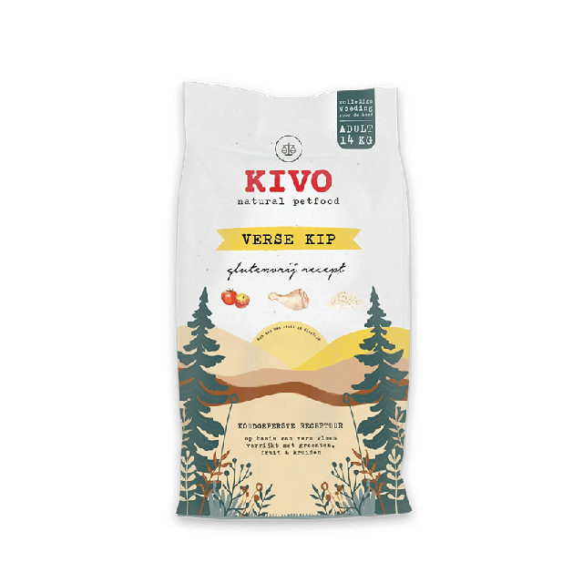 Kivo Koud Geperst Verse Kip -Glutenvrij -4 kg 