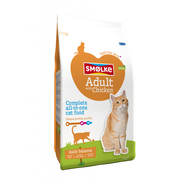 Smolke Kat Adult Kip / Rijst -4 kg