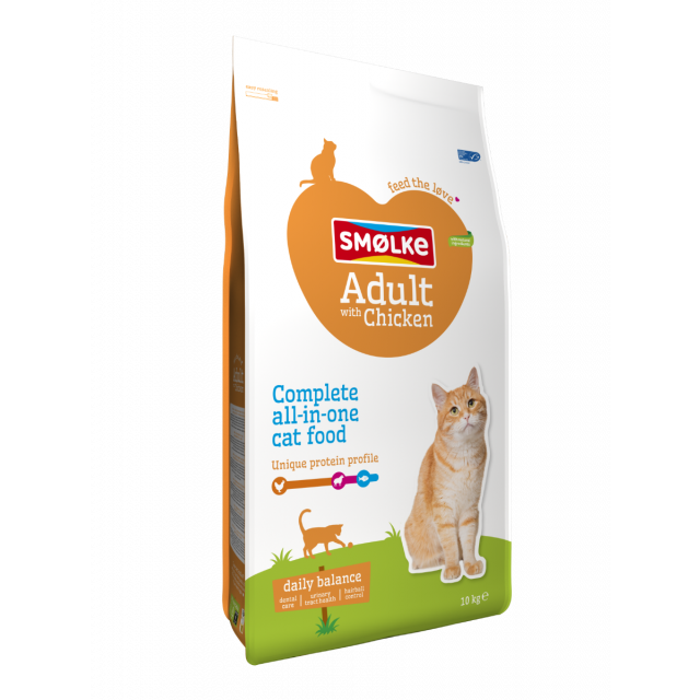 Smolke Kat Adult Kip / Rijst -10 kg