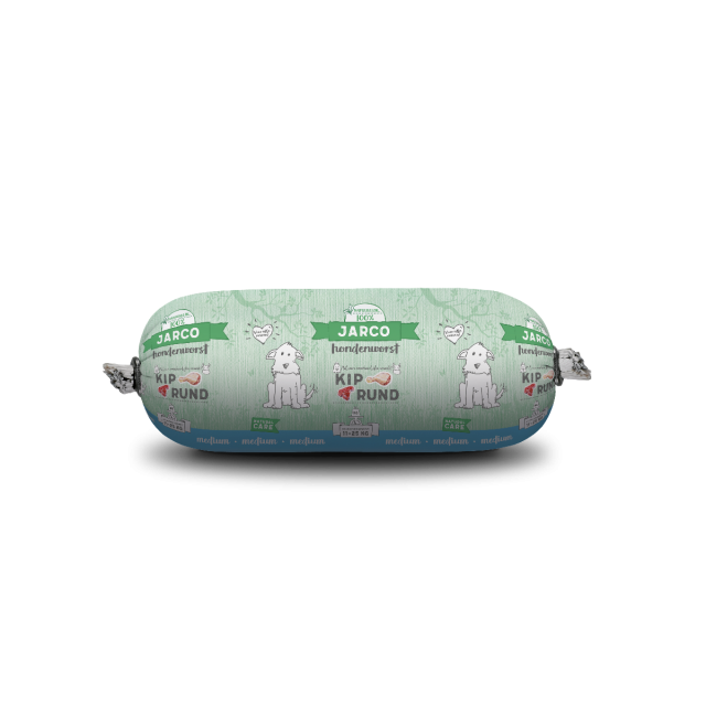 Jarco Dog Houdbare Worst Medium  Kip / Rund-450 gram