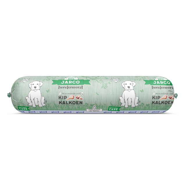 Jarco Dog Houdbare Worst Giant  Kip / Kalkoen -750 gram