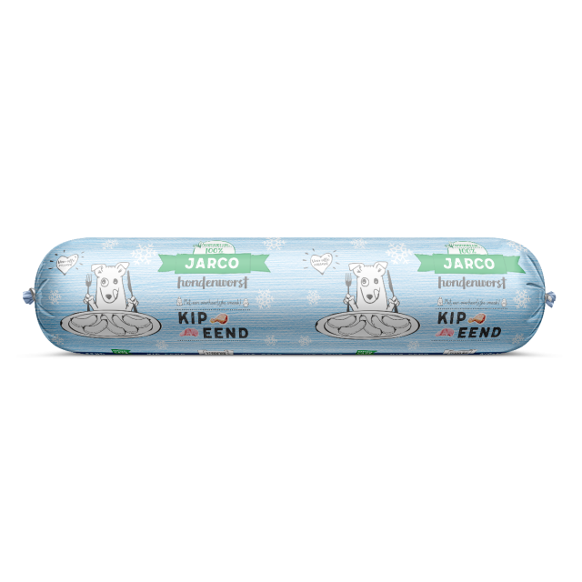 Jarco Dog Diepvriesworst Kip / Eend -600 gram