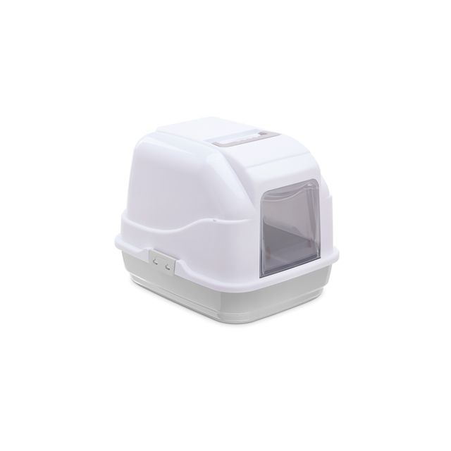 Imac Kattenbak Easy Cat Wit / Lichtgrijs  - 50x40x40 cm