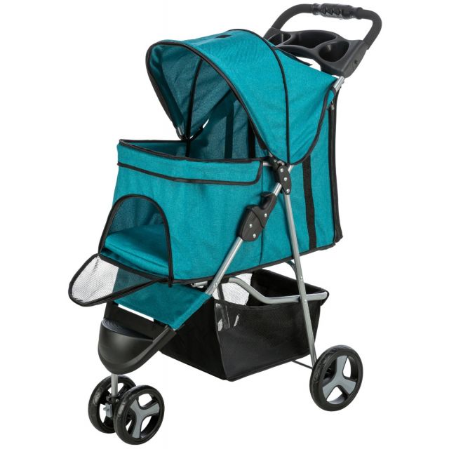 Trixie Buggy Met Snel inklapsysteem Turquise -47x100x80 cm  OP=OP