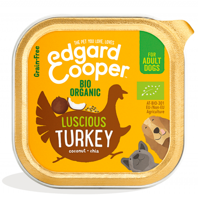 Edgard & Cooper Alu Bio Kalkoen Met Kokosnoot & Chiazaad -17x150 gram