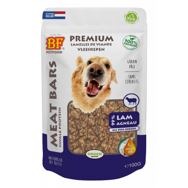 Biofood Meat Bars Lam -100 gram (100% Mono protein)
