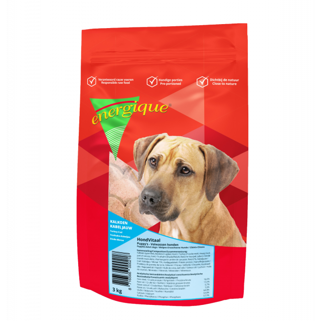 Energique Hond Vitaal kalkoen & Kabeljauw 3 kg