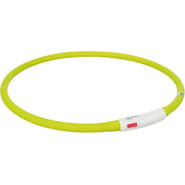 Trixie Flash Lichtring USB, Silicone XS-XL 70 cm / 10 cm  Groen