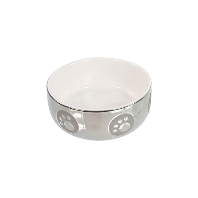 Katteneetbak Royal Zilver & Wit - 11 cm