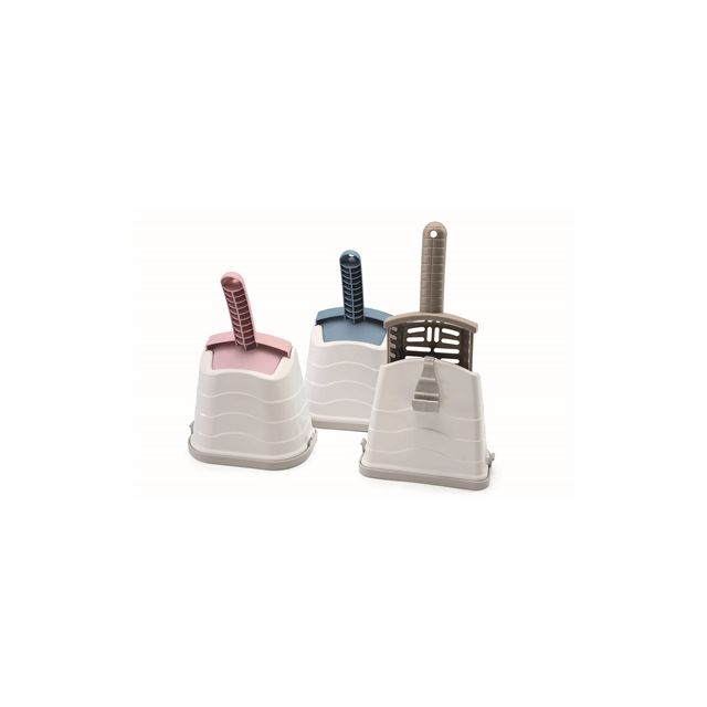 imac kattenbakschep romeo met houder assorti 17,5X11X28 CM