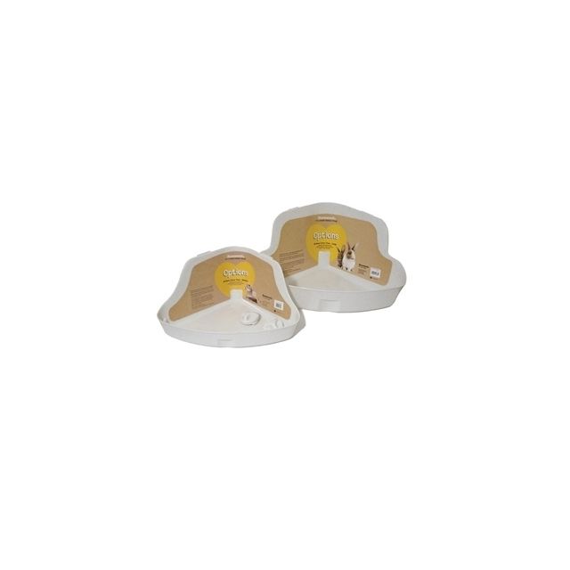 Rosewood Konijnentoilet Hoek Medium Creme - 31x22x15 cm