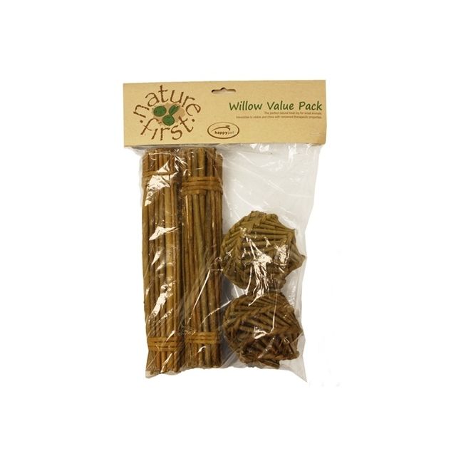 Happy Pet Wilgen Value Pack - 2 stuksicks & 2 Balls - 26x9x9 cm