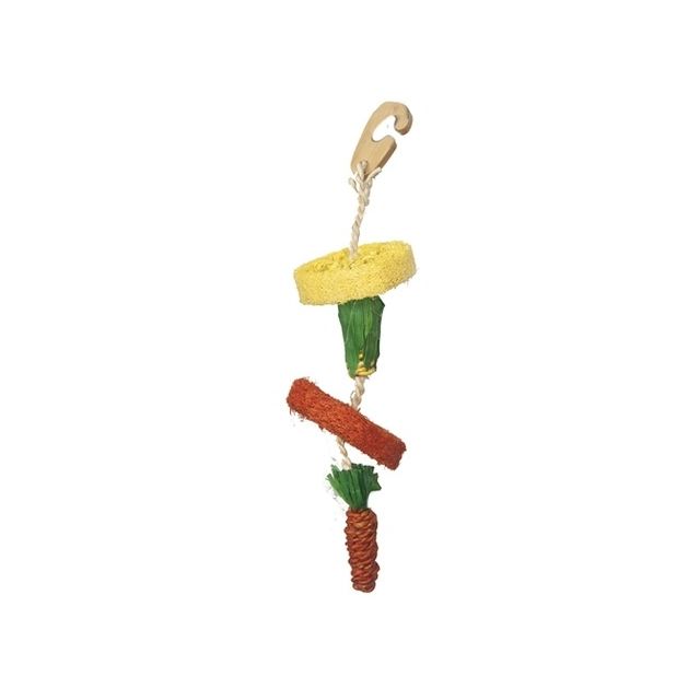 Happy Pet Natural Loofah Hangspeelgoed - 30 cm