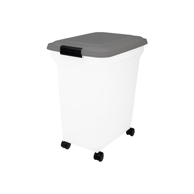 Bewaarcontainer Luchtdicht Transparant / grijs -45 liter