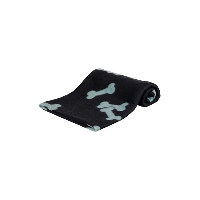 Trixie Beany Fleece Deken Zwart -100x70 cm