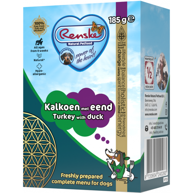 Renske Complete Vers Kalkoen Met Eend -185 gram