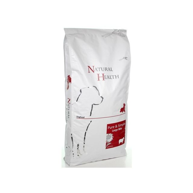 Natural Health Dog Adult Lam & Rice Large Bit - 12,5 kg