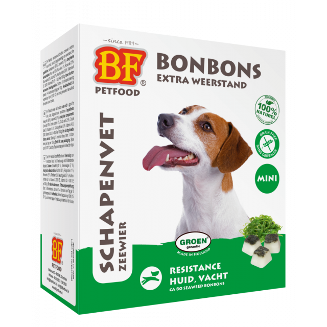 Biofood Schapenvet Mini Bonbons Zeewier - 80 stuks