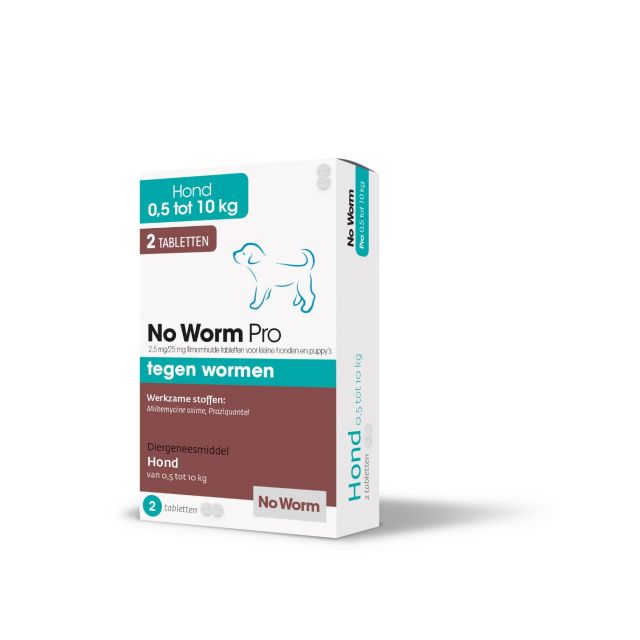 No Worm Pro Kleine Hond & Puppy - 2 Tabletten