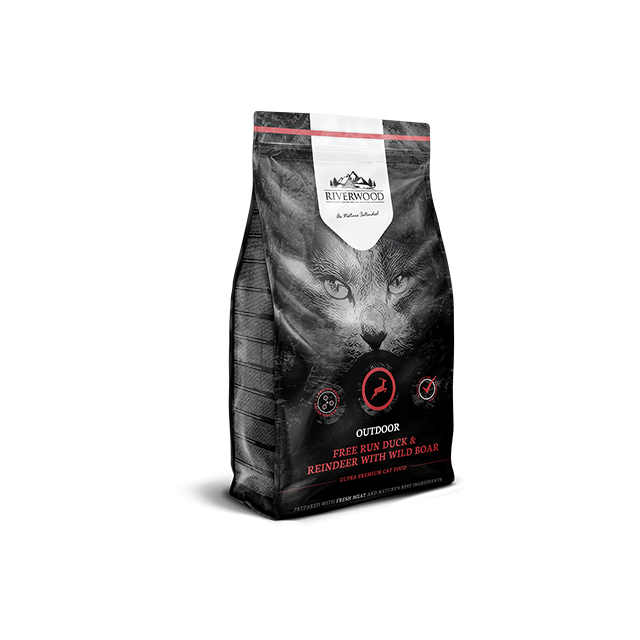 Riverwood Cat Outdoor Duck, Reindeer with Wild Boar- 2 kg