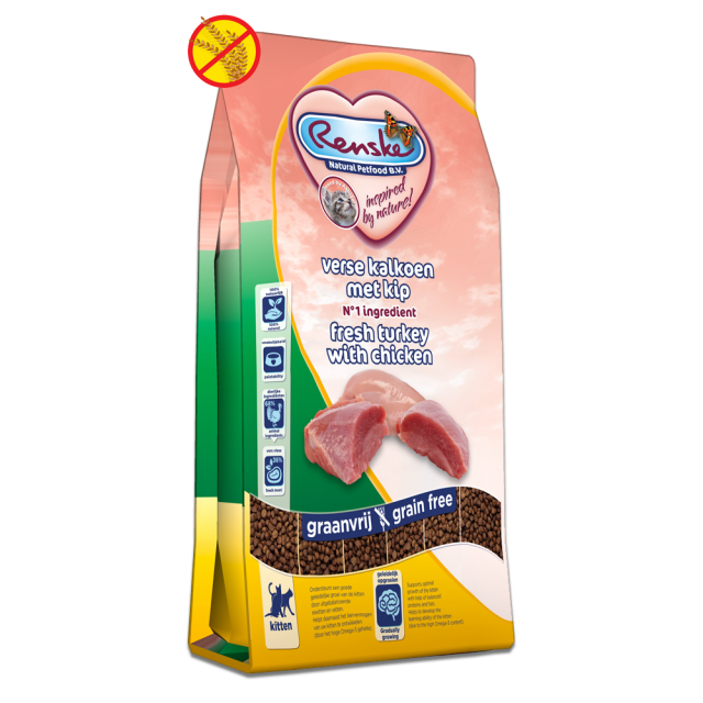 Renske Super Premium Kitten Verse Kalkoen Met Kip - 6 kg