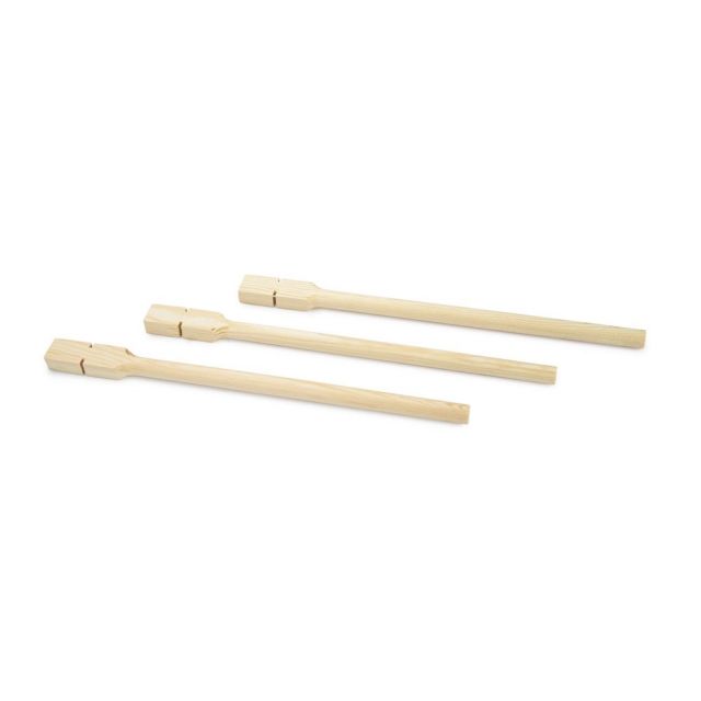 Beeztees Houten Zitstok Vuren Groot 30 cm - 3 stuks