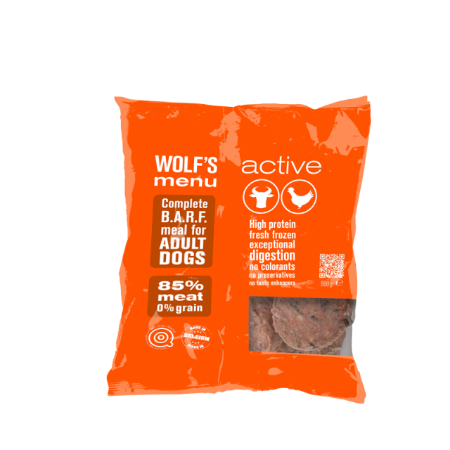 Wolf's Menu Compleet Active -800 gram